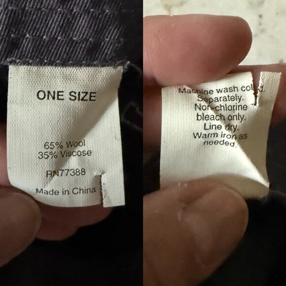 J. Crew Cap Hat Heathered Grey Wool Blend OS Embroidered Green JC Logo Academia - Picture 6 of 10